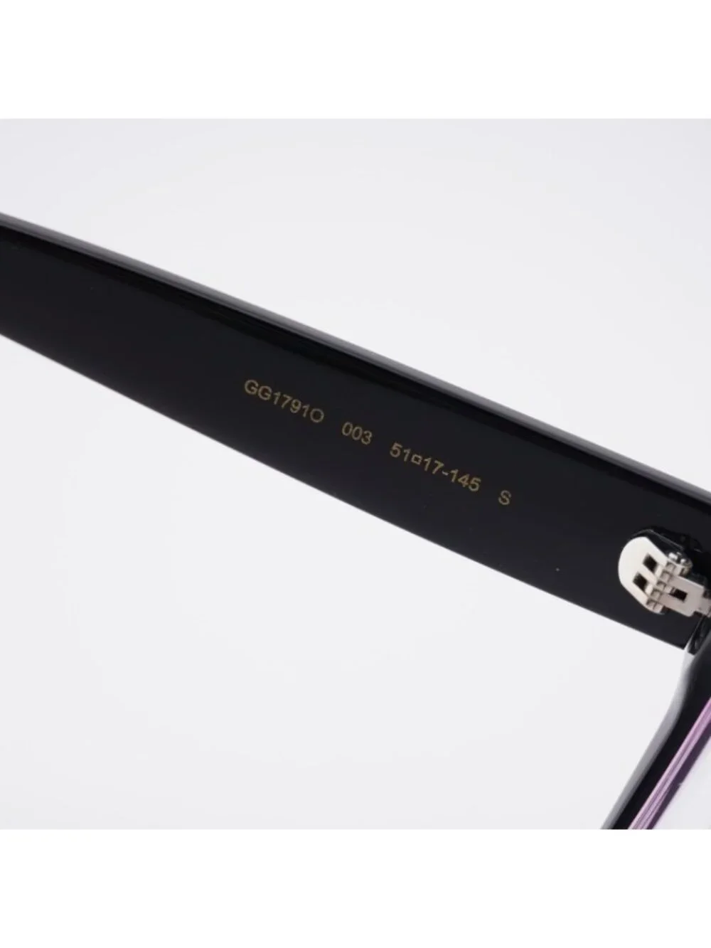 Gucci GG1791O 003 Eyeglasses Black/Pink 51mm Square Frame